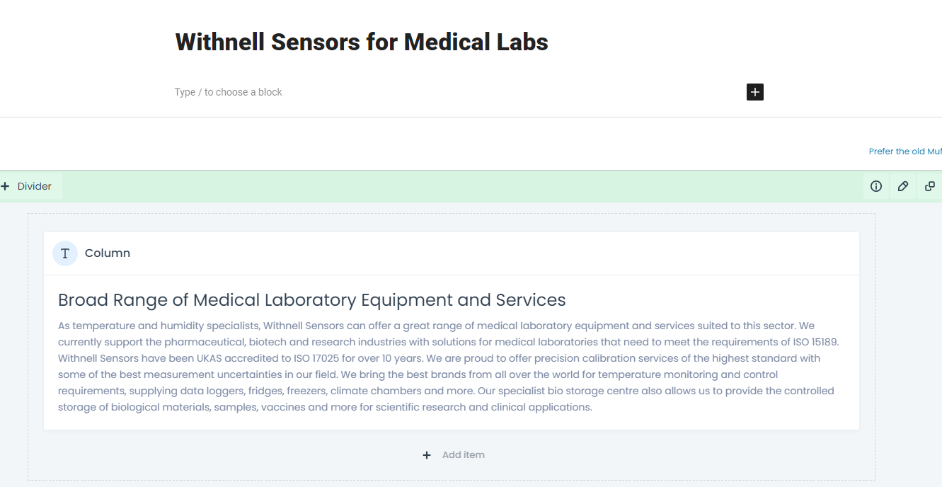 Medical labs page problem.PNG